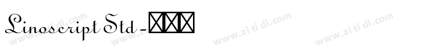 Linoscript Std字体转换